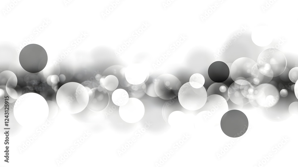Poster Blurry Soft Circular Gradient Bokeh Glow Effect Abstract Background with Mesmerizing Shimmering Lights and Elegant Smooth Textures