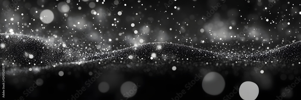 Poster captivating celestial glow sparkling stars in the infinite night sky enchanting and mysterious cosmi