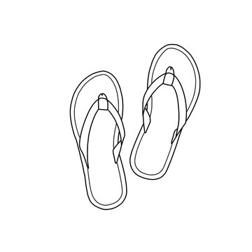 black and white flip flops top view clip art preview