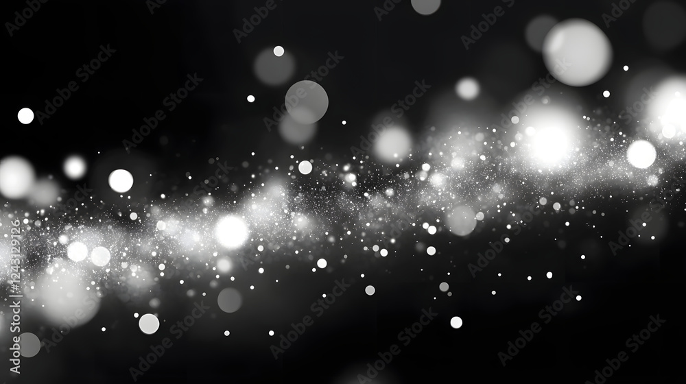 Fototapete captivating sparkles and glitter in the starry night sky creating a mesmerizing celestial atmosphere