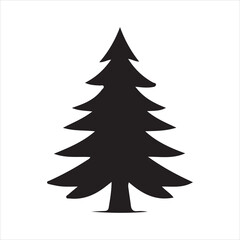 Obraz premium christmas tree vector - set of trees - silhouettes of trees - set of vector trees