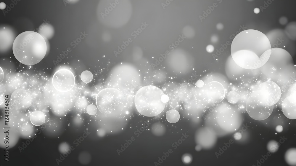 Aufkleber gorgeous dreamy background with soft blurred bokeh lights and shimmering glitter effects ethereal ma