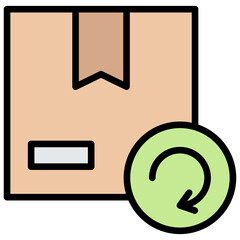 Return Outline Color Icon