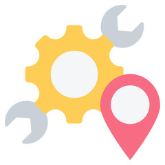 Service Center Flat Icon