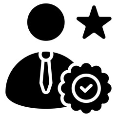 Professionalism Glyph Icon