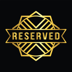  gold color reserved rubber stamp ribbon vector icon sticker label minimalist design for digital and print projects
 Graphic Design Icons Making a Huge Impact on Visual Aesthetics