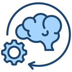 Cognition Blue Icon