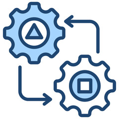 Behavior Modification Blue Icon