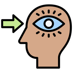 Perception Outline Color Icon