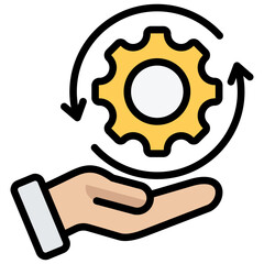 Habit Outline Color Icon