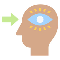 Perception Flat Icon