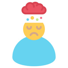 Depression Flat Icon
