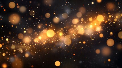 Obraz premium Mesmerizing glittering sparks and shimmering luminous particles in a captivating abstract background creating a dreamlike and enchanting atmosphere perfect for festive events