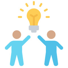 Teamwork Flat Icon