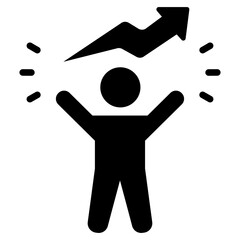 Motivation Glyph Icon