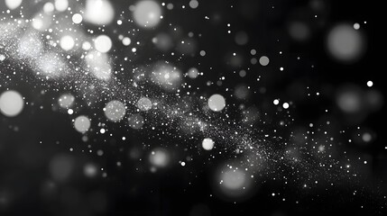 Obraz premium Mesmerizing winter landscape with a dazzling display of shimmering snow and twinkling lights creating an ethereal and magical atmosphere