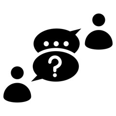 Counseling Glyph Icon