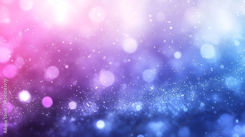 Aufkleber vibrant glittering bokeh lights dancing across a dreamy gradient background with a festive magical a