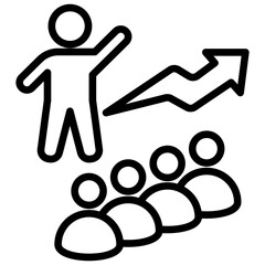 Leadership Outline Icon