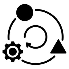 Adaptation Glyph Icon