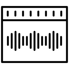 Frequency Outline Icon