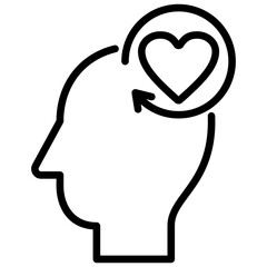 Psychological Outline Icon