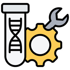 Bioengineering Outline Color Icon