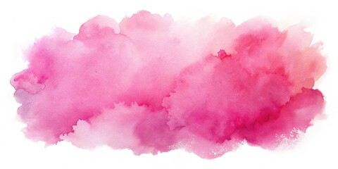 Fototapeta premium High-resolution aerial view; hand-painted pink watercolor texture, artistic and vibrant.