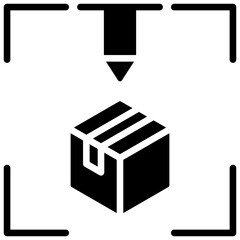 3D Printing Glyph Icon