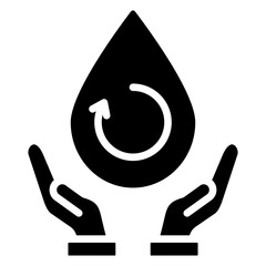 Renewable Resources Glyph Icon