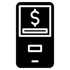 Mobile Payment Glyph Icon