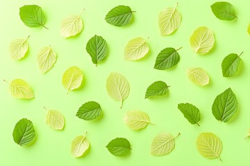 Green Leaves Pattern: Nature's Design