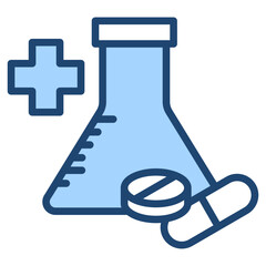 Pharmacology Blue Icon