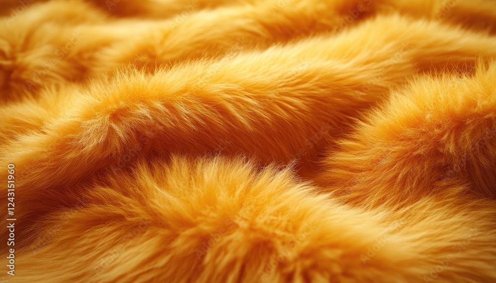 Canvas Prints Golden Fur Texture Soft Luxurious Fluffy Warm