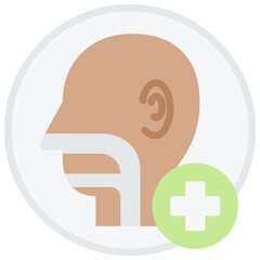 Otolaryngology Flat Icon