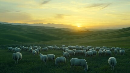 The lord is my shepherd  finding peace and comfort in god s care among lush fields and hills