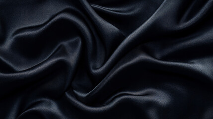 Obraz premium A textured background showcasing a small dark black pattern on silk fabric, with a unique combination of lines, colors, and shadows, perfect for copy space.