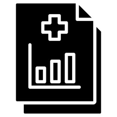 Biostatistics Glyph Icon