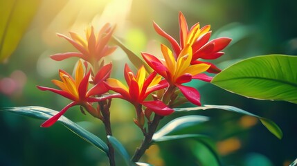essential oil from tropical flowers. Selective focus