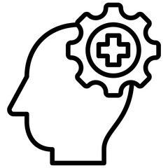 Psychiatry Outline Icon