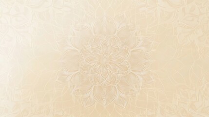 Obraz premium A simple, elegant background with a subtle mandala pattern in soft colors.