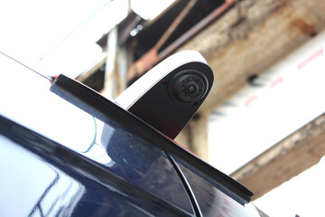 Truck rear view camera. All-round visibility. Rear View Camera. Back up camera on tailgate. Van...