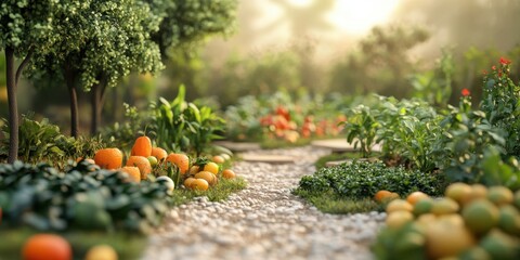 Organic farming systems utilizing cover cropping and biodiversity enhancement creating sustainable agricultural landscapes that support pollinators and soil life