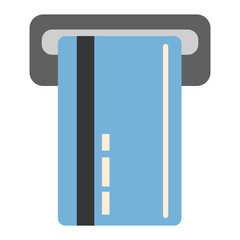 insert a credit card into an ATM machine