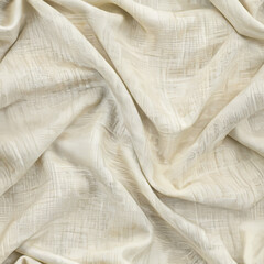 Fototapeta premium Seamless cotton fabric texture with soft beige and cream tones
