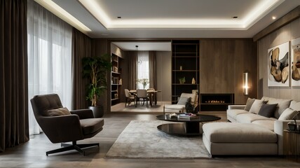 Fototapeta premium modern interior home design