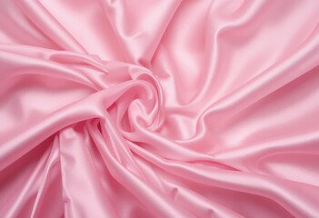Fototapeta premium A close-up of a pink satin and silk fabric with a soft, glossy texture