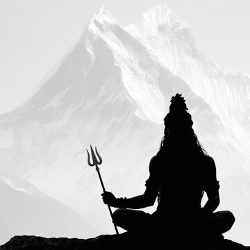 lord shiva silhouette