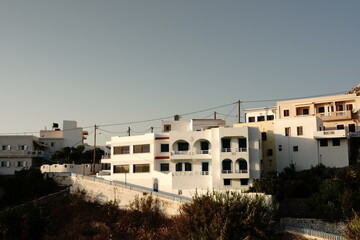 The Greek island of Karpathos surrounded by the Mediterranean Sea