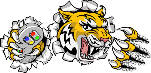 A wildcat or bobcat lynx bobcats wildcats sports team gamer mascot